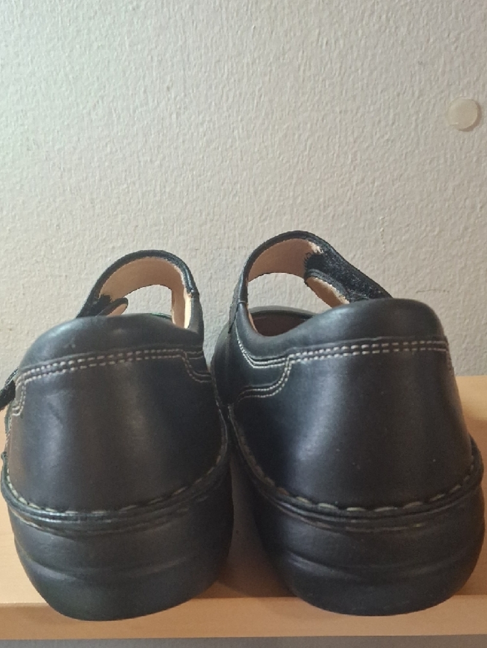 Finn Comfort Newport 2527 Black Leather Mary Jane Shoes Sz 38 / 7-7.5 - Picture 6 of 13